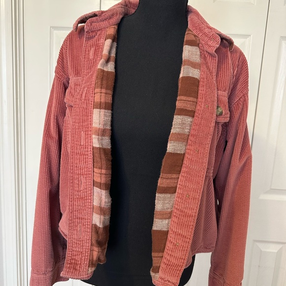 American Eagle Outfitters Rust Corduroy Utility Jacket - Picture 8 of 8
